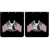 Semi Truck Mud Flaps 24"x24" Mud Flaps for Semi Trucks Trailer Tractor Heavy-Duty Polymer Semi Mud Flaps Easy Installation Black Universal Truck Mud Flaps 2PCS (24MFBK-XEG)