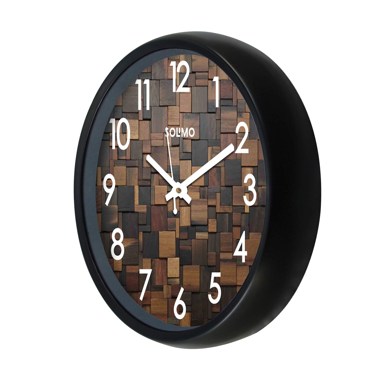 Solimo Wood Craft Wall Clock Home Decor