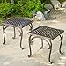 Hyde Outdoor Cast Aluminium Accent Table (Set of 2)