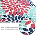Dahlia Flower Bathroom Rug, Uphome Flannel Microfiber Non-slip Soft Absorbent Bathroom Kitchen Floor Mat Carpet (16 x 24 Inch, Teal,Black,Grey)