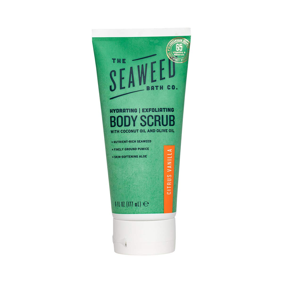 The Seaweed Bath Co. Body Scrub, Eucalyptus & Peppermint, Hydrating, Exfoliating, Natural Organic Bladderwrack Seaweed, Paraben Free, 6 oz. : Beauty