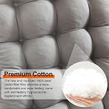 Sour Lemon Sun Lounger Cushion Grey 170x53x8cm Thick Anti-Slip view 4