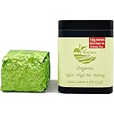 Teacrave, Organic High Mountain Oolong Tea – Loose Leaf Taiwanese Oolong from Qilai Mountains, Light Floral Aroma, Smooth and Naturally Sweet Finish | 57g + 10g (2.18 OZ)