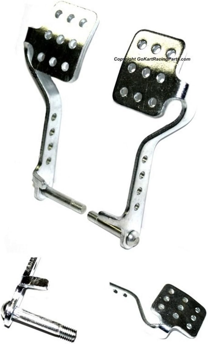 Vintage Pedals Pair Brake Throttle Pedal Kit Go Kart Racing