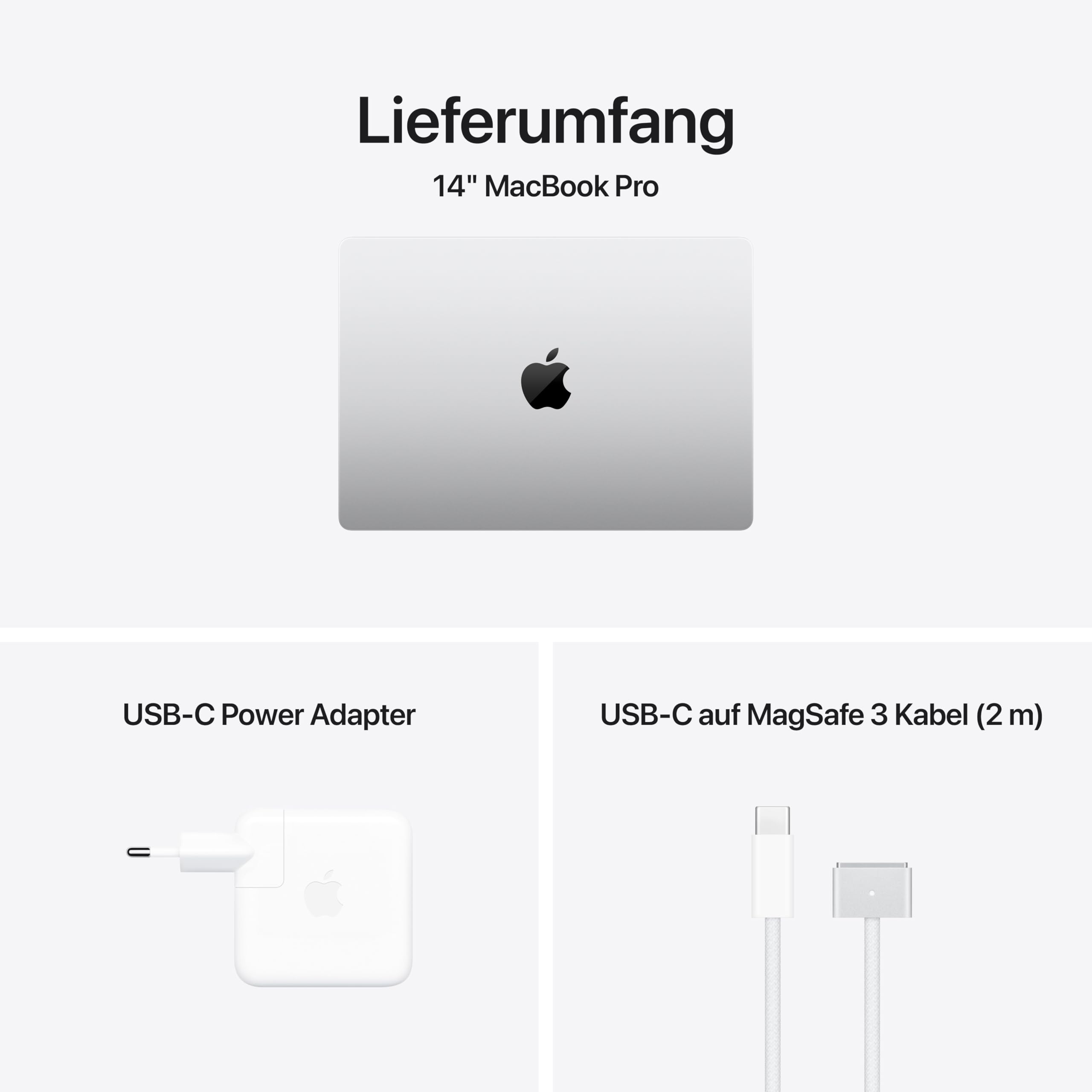 Apple 2024 MacBook Pro Laptop mit M4 Chip mit 10 Core CPU und 10 Core GPU: 14,2" Liquid Retina XDR Display, 16 GB gemeinsamer Arbeitsspeicher, 512 GB SSD Speicher; Silber 6