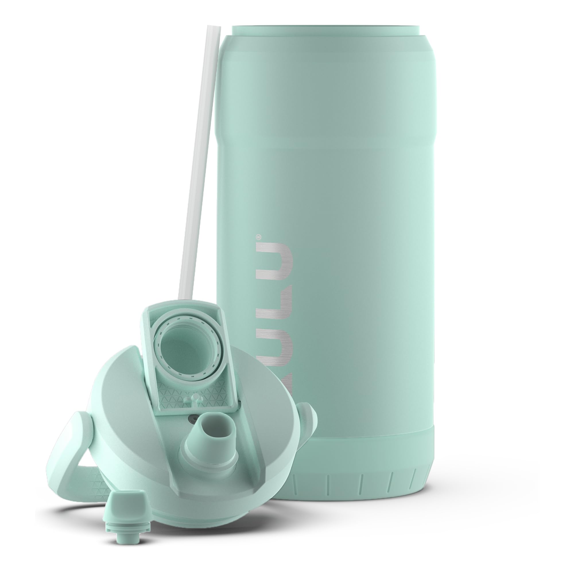 ZULU Goals 101oz Vacuum Triple Wall Insulated |Large Stainless Steel Water Bottle Thermoses with Carry Handle | Chug and Straw Spout | Travel, Gym, Hiking, Camping | 120 Hours Cold| Yucca Image