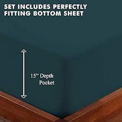 URBANHUT 100% Cotton King Sheets Set (4Pc), 700