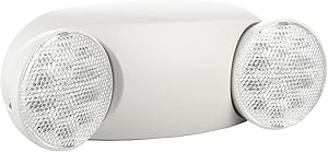 EXITLUX 1 Pack LED Emergency Exit Lighting Fixtures with Battery Backup- UL 924 Certified and CEC Qualified Emergency Lights,120V-277V ,Adjustable Lights Direction & 90-Minute Minimum Capacity