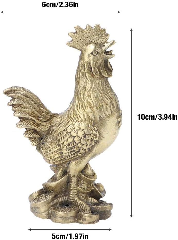 Amazon Com Hilitand Brass Luck Rooster Chicken Statue Feng Shui Amazon Com Hilitand Brass Luck Rooster Chicken Statue Feng Shui