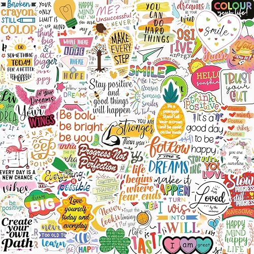 Motivational Inspirational Quote Stickers