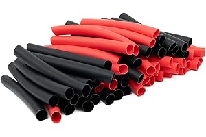 MEYOOZIISU 3/8" Heat Shrink Tubing - 3:1 Ratio Dual Wall Adhesive Lined, Marine Grade, Waterproof Insulation - Electrical Industrial Cable Wire Tube Wrap - 60PCS