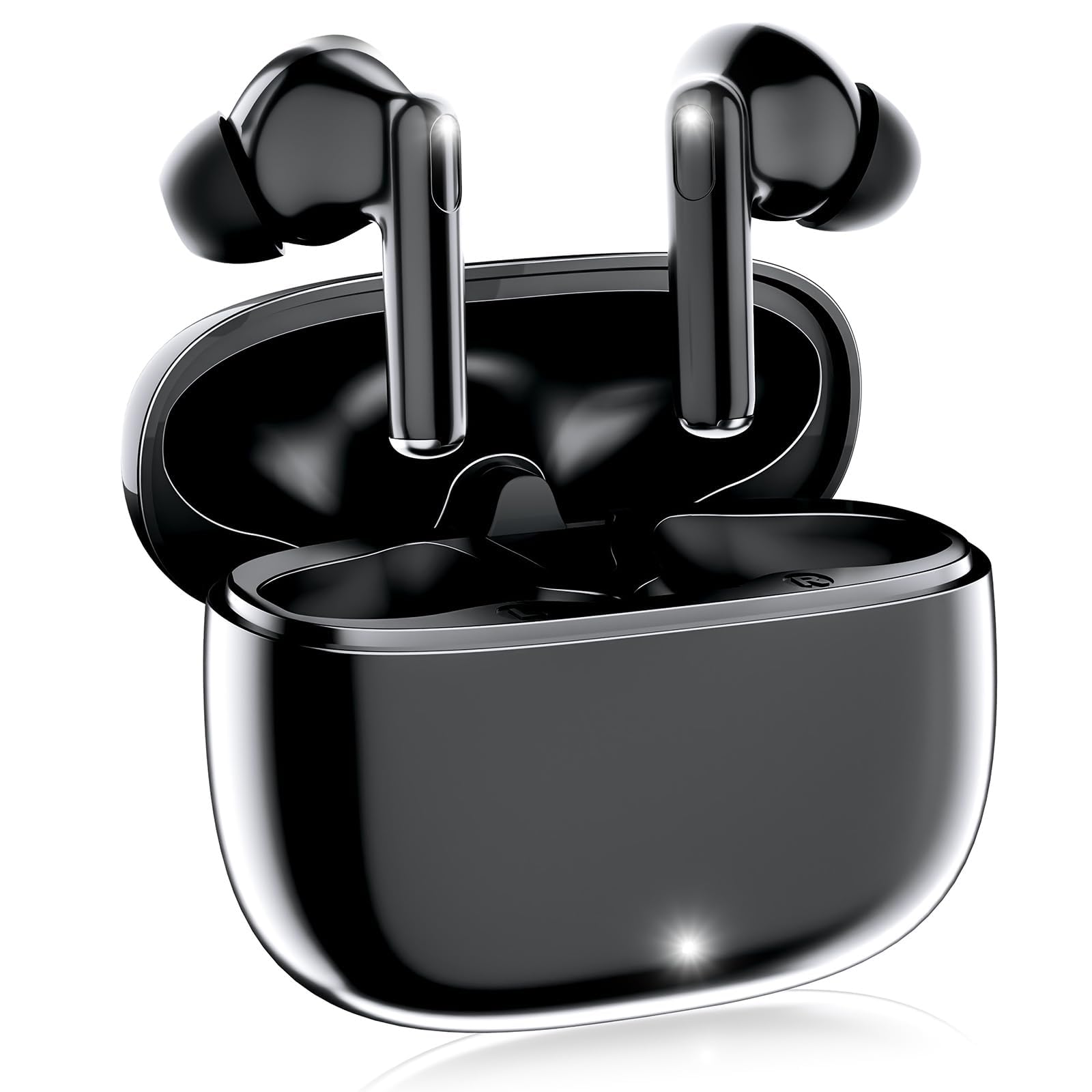 【2026新登場】ワイヤレスイヤホン bluetooth 5.4 イヤホン ブルートゥース V15 小型軽量 ぶるーとぅーす コードレス人気 最大36時間再生 ENC通話 マイク付き 自動ペアリング Type-C充電 タッチ式音量調整 Siri対応 (ブラック)商品画像