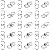 UNICRAFTALE 30pcs Infinity Link Charms 304 Stainless Steel Infinity Linking Pendants Circle Frames Connectors Jewelry Links for Charms Bracelets Jewelry Making Hole 4.5x4mm