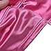 FEESHOW Men's Shiny Low Rise Bikini Briefs Bulge Pouch Cheeky Underwear Swimwear Hot Pink XX-Large (waistline:32.0-42.0