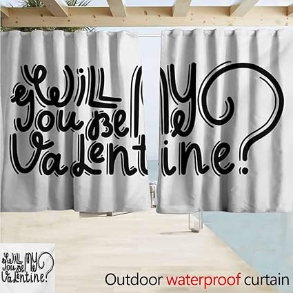 Amazon Com Andytours Outdoor Patio Curtains Quote Be My
