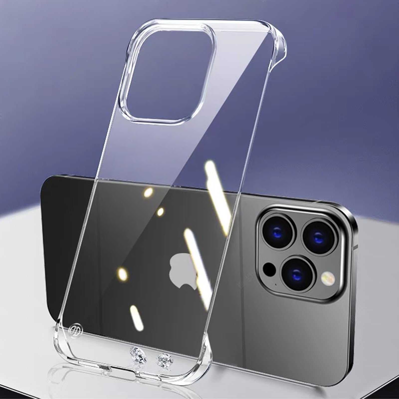 FAOMSEBS for iPhone 16 Pro Max Case Borderless Slim (Bare Metal Feel) [Ultra Thin as No Case on] Rapid Heat Dissipation for iPhone 16 Pro Max Phone Case, Resilient Shockproof Cover 6.9'' Crystal Clear