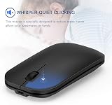 Seenda WGJP-031B Wireless Keyboard Mouse Set Ultra-Thin Aluminum Black UK Layout view 6