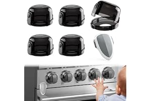 Stove Knob Safety Covers for Child Baby Proofing Kitchen Universal Size Gas Knob Covers Clear View Childproof Oven Knob Cover