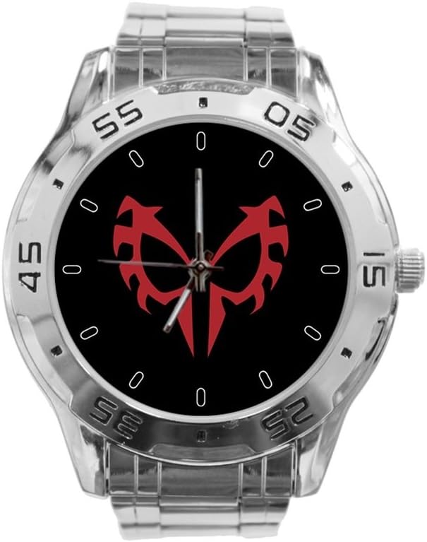 Queen Ali Custom Spider Man 2099 Mask Minimalist Men's and Women's Sport Watches Silver Stainless steel Strap Watch