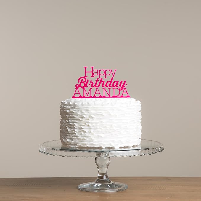 Avery Carey Custom Made Happy Birthday Name Cake Topper