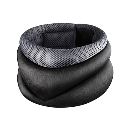 ROSENICE Halskrause Far Infrared Heating Therapy für Nackenschmerzen Druckentlastung (grau)