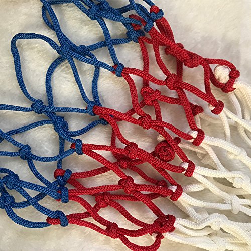 image for Agirlvct 2 Pcs Basketball Net Replacement, Heavy Duty 12 Loops Standa