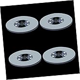 Cabilock 4pcs LED Luminous Bottle Coasters Unique Drink Mats for Cars Bars Skid Cup Coasters for Table Protection Eye Catchin