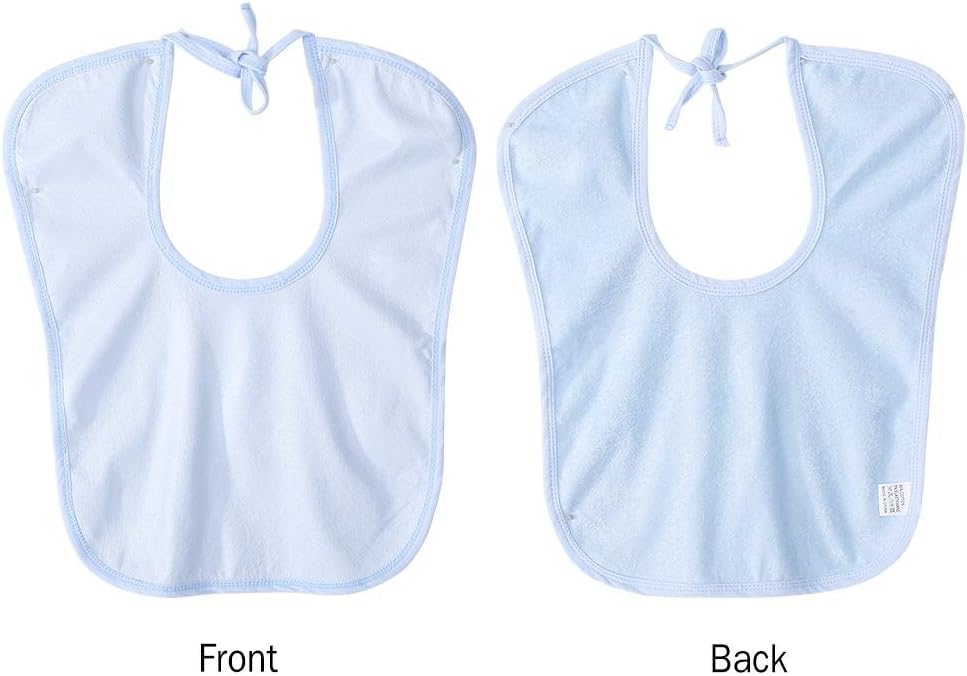 Adult Bibs Clothing Protector 12 x 16Inch Waterproof Mealtime Bib Elder