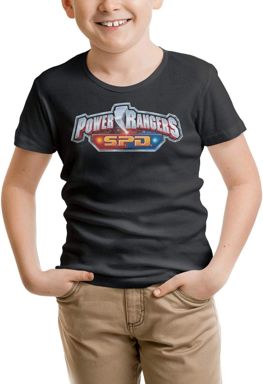 Little Girls Power-Rangers-SPD- Short Sleeve Mesh T-Shirts Tee