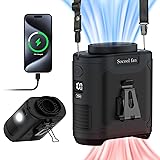 Socool 10000mAh Portable Waist Fan Clip on Wearable