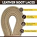 Leather Laces For Boots, Boat Shoes, Arts & Crafts - 72 Inch - Just Cut to Fit (Old Tan)