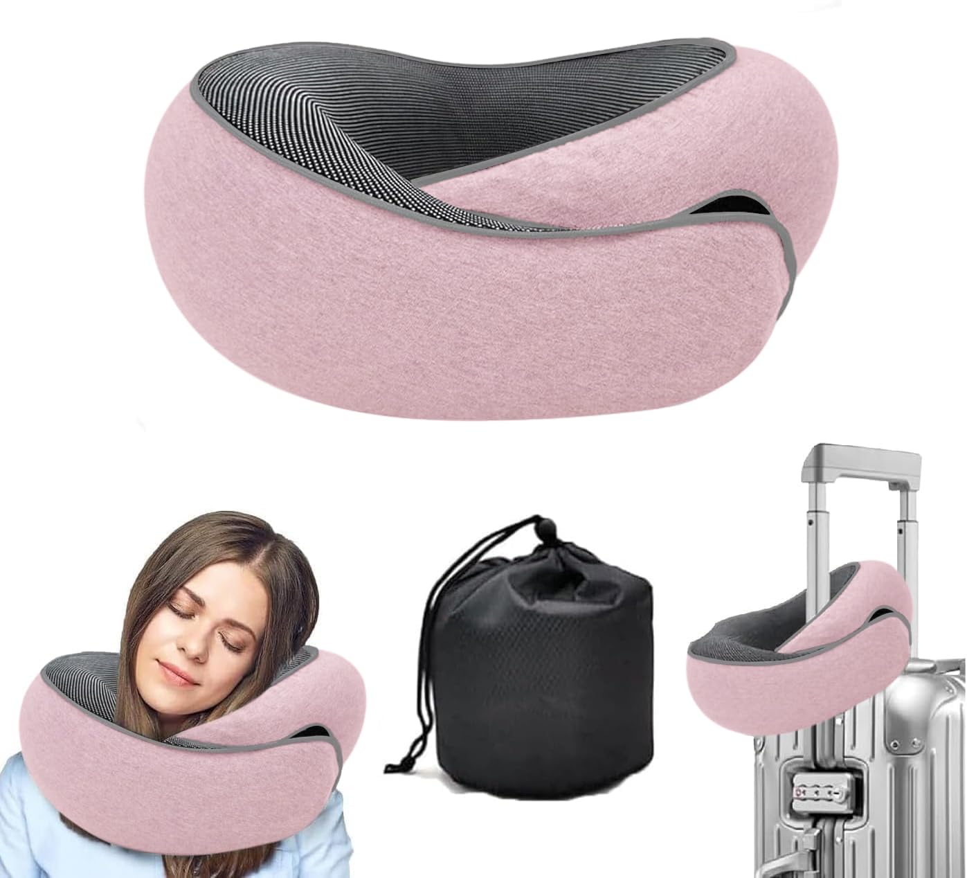 Photo 1 of WEERSHUN Travel Pillows for Airplanes,2024 New Travel Pillow,Travel Neck Pillow Airplane Memory Foam Travel Pillow Neck Pillow for Traveling Suitable for Airplanes,Offices and Cars
