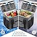 Bagmine 24 Can Cooler Bag Solf Side, Collapsible Insulated Lunch Cooler Bag Soft Cooler Tote for Pinic Camping, Leak Proof, 15 Liter, Gray