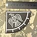 Glow Dark Rare Viking Raven Banner Odin God of War Embroidered Hook-and-Loop Patch