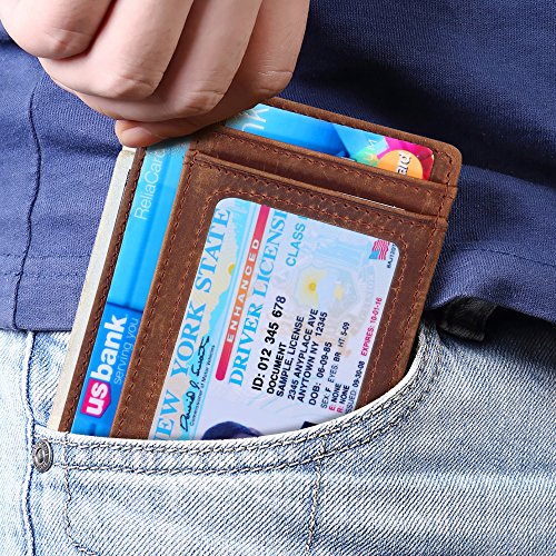 2 Wallet+Pocket+Minimalist+Secure+Leather