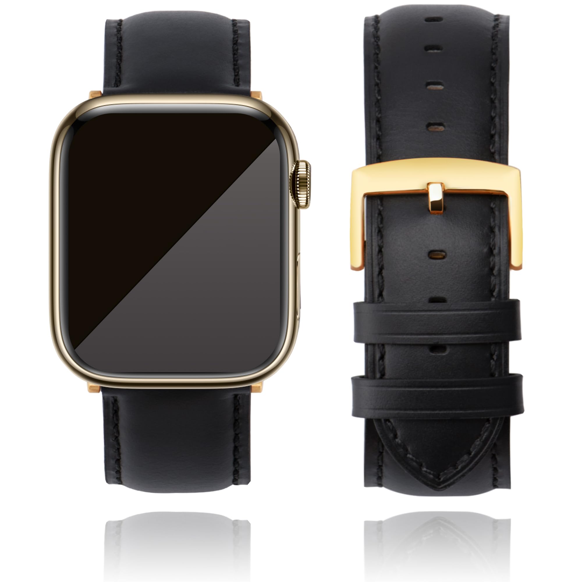 CORROPELLE Leather Watch Straps Compatible with Apple Watch 49mm 46mm 45mm 44mm 42mm, Top Grain Genuine Leather Straps Replacement Band for iWatch Series 11 10 9 8 7 6 5 4 3 2 1 SE3/2/1 Ultra3/2/1