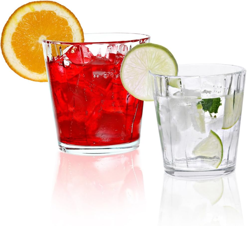 Vidivi, vetri Delle Venezie. Tintoretto Set Water and Wine, 42 cl Water, 34 cl Wine, 6 + 6. Made In Italy