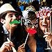 Amandir 2019 New Photo Booth Props Kit 37 Pcs with Merry Christmas Banner for Xmas Decorations Theme Party Favors, style 4, Style 3