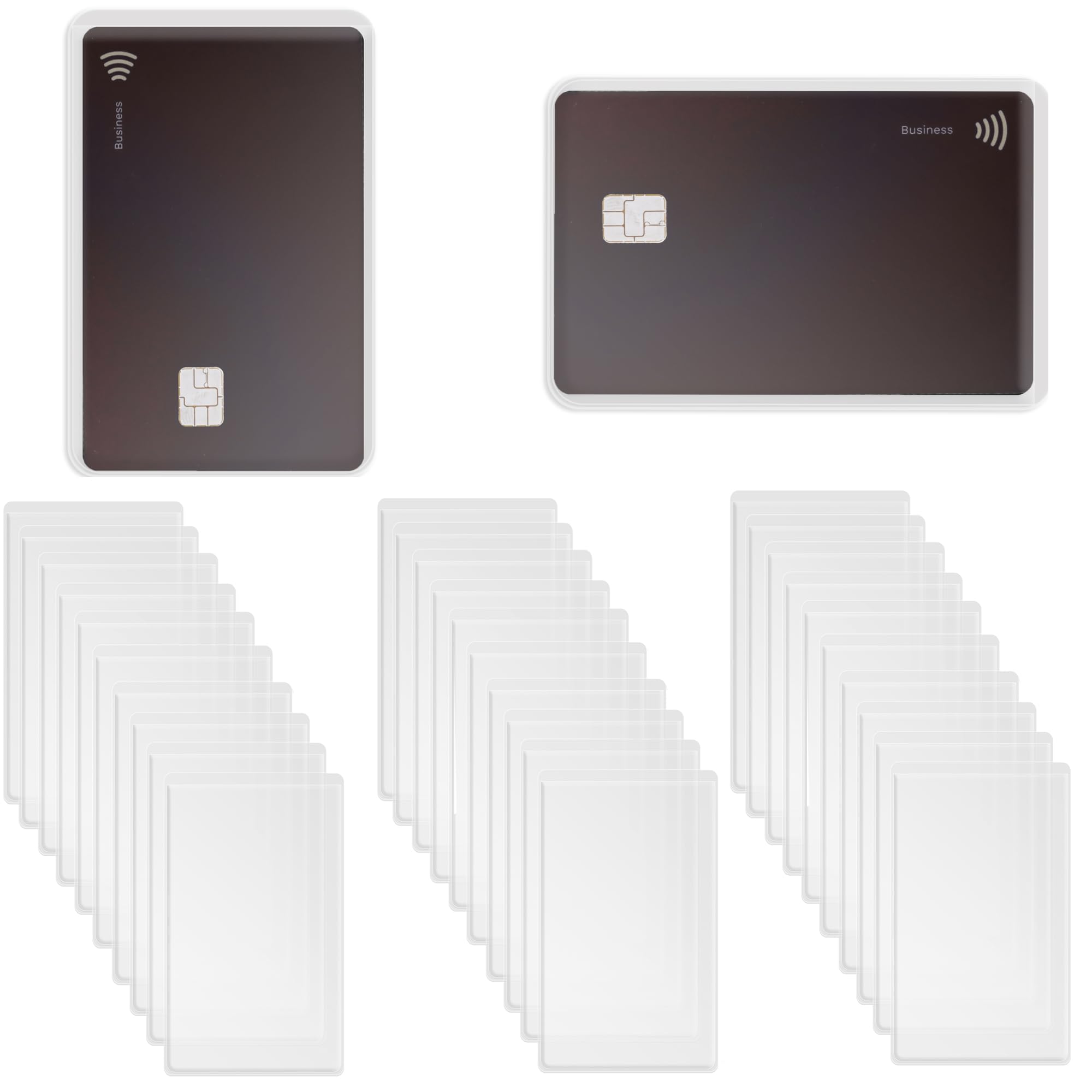 Photo 1 of  Credit Card Sleeves Clear Waterproof New Medicare Card Holder Protector Transparent PVC Insert Card Sleeve for Insurance Card Debit Card License ID Business Card