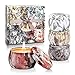 Scented Candles Gifts Set, Highly Scented & Long Lasting Soy Aromatherapy Candles with Lavender, Freesia, French Vanilla, Rosemary Scents, Candle Gifts for Women, 4 Pack