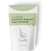 Scratch Diastatic Malt Powder for Baking - (2LB) Dried Barley Malt for Baking Bread - Bread Improver - Premium Baking Ingredients for Breads, Pizzas, Pretzels, Desserts, Shakes and More