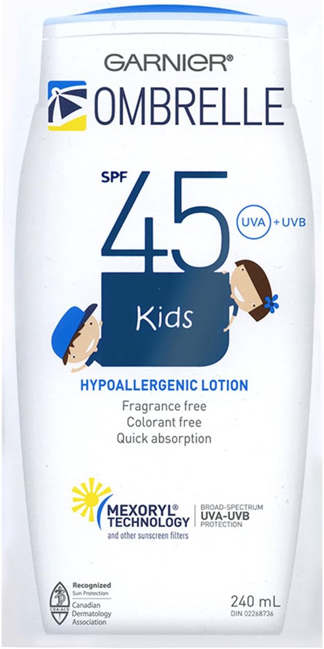 OMBRELLE KIDS ,Ombrelle Lotion SPF 45, Mexoryl Technology 240 ml / 8 oz