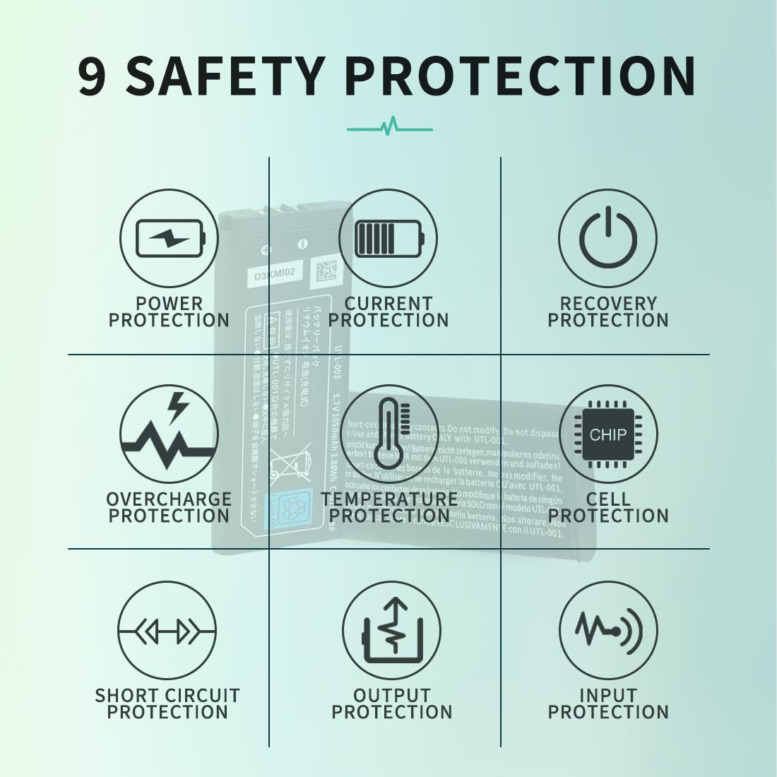 DSi XL Battery, UTL-003 Replacement Battery for Nintendo D Si XL DS X L UTL-003 DSi LL UTL-001 C UTL-A-BP(𝐍𝐞𝐰 𝐔𝐩𝐠𝐫𝐚𝐝𝐞) Game Player B attery (Not for Nintendo D Si NDSi DS Lite)