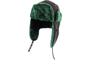 KOPHINOOR Cousin Trapper Hat Eddie Winter Hats for Men Women Hunting Ski Hat with Ear Flap National Lampoon's Christmas Vacation Trapper Faux Fux Hat Black