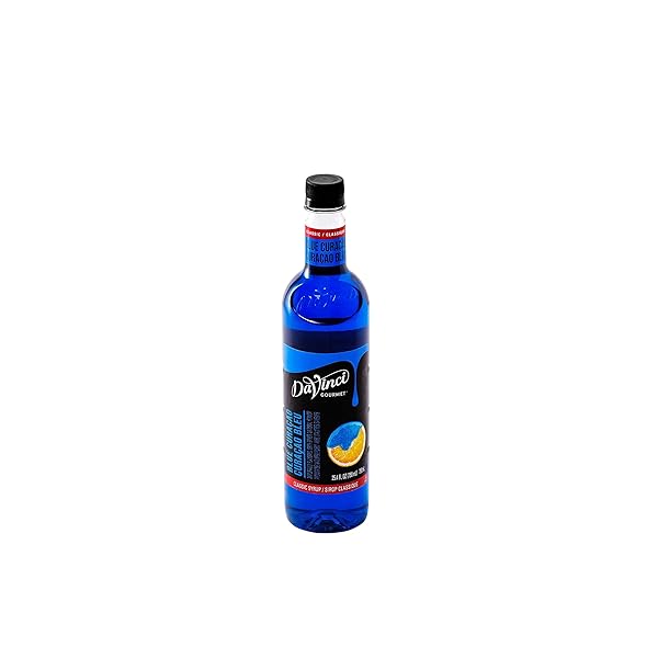 DAVINCI GOURMET CLASSIC BLUE CURACAO SYRUP, 25.4 FLUID OUNCES (PACK OF 1)
