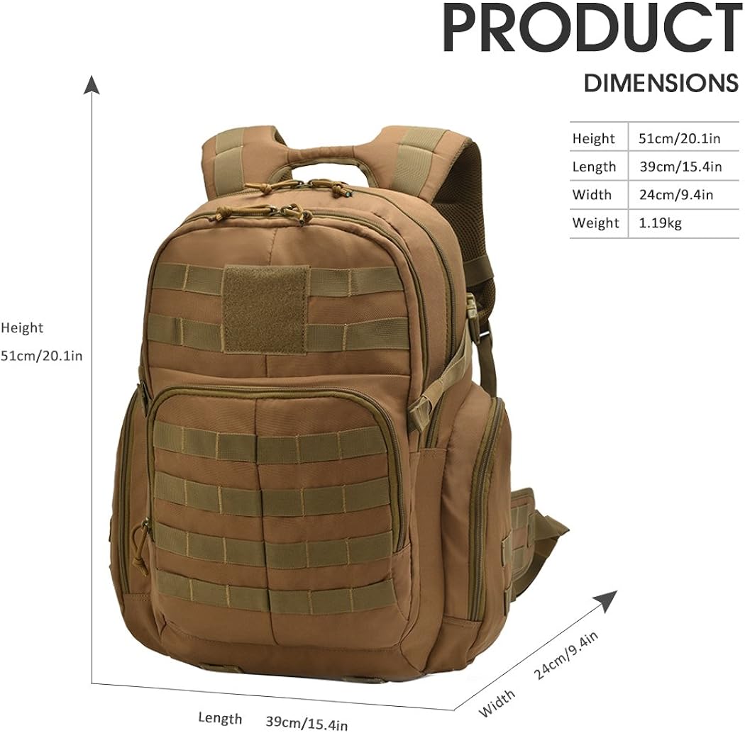 Mardingtop Hiking Backpack 40 Litre Multifunctional 3 Ways Travel