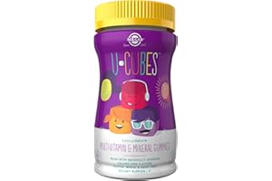 SOLGAR U-Cubes Children's Multi-Vitamin & Mineral - 60 Gummies - Great-Tasting Flavor for Kids Ages 2 & Up - Non-GMO, Gluten Free - 30 Servings