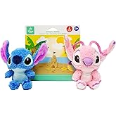 KIDS PREFERRED - Disney Baby Lilo & Stitch CUTEEZE 2 Pack Angel & Stitch Plush Stuffed Animals, Experiment 626, Multicolor,6 inches