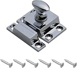 Harmac House Chrome Turn Catches 2 Pack Twist Door Locks Cupboard Cabinet view 2