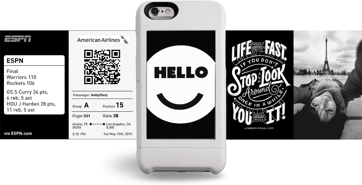 popSLATE 1 Second Screen for iPhone 6/6S - White Case